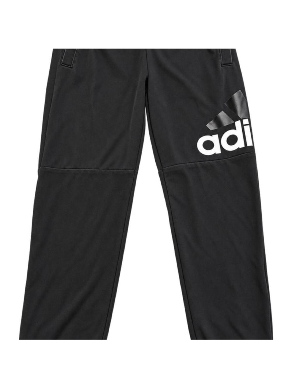 Adidas black oversized logo jogger pants, size Small